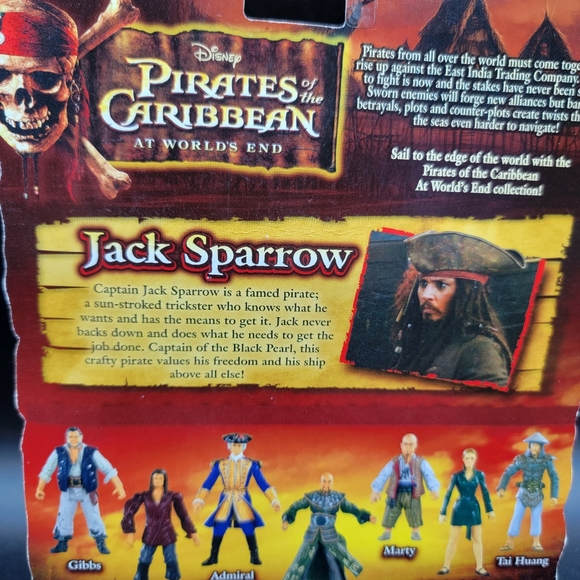 Disney Pirates of The Caribbean @ Worlds End Captain Jack Sparrow Figure 07' New - Picture 6 of 7